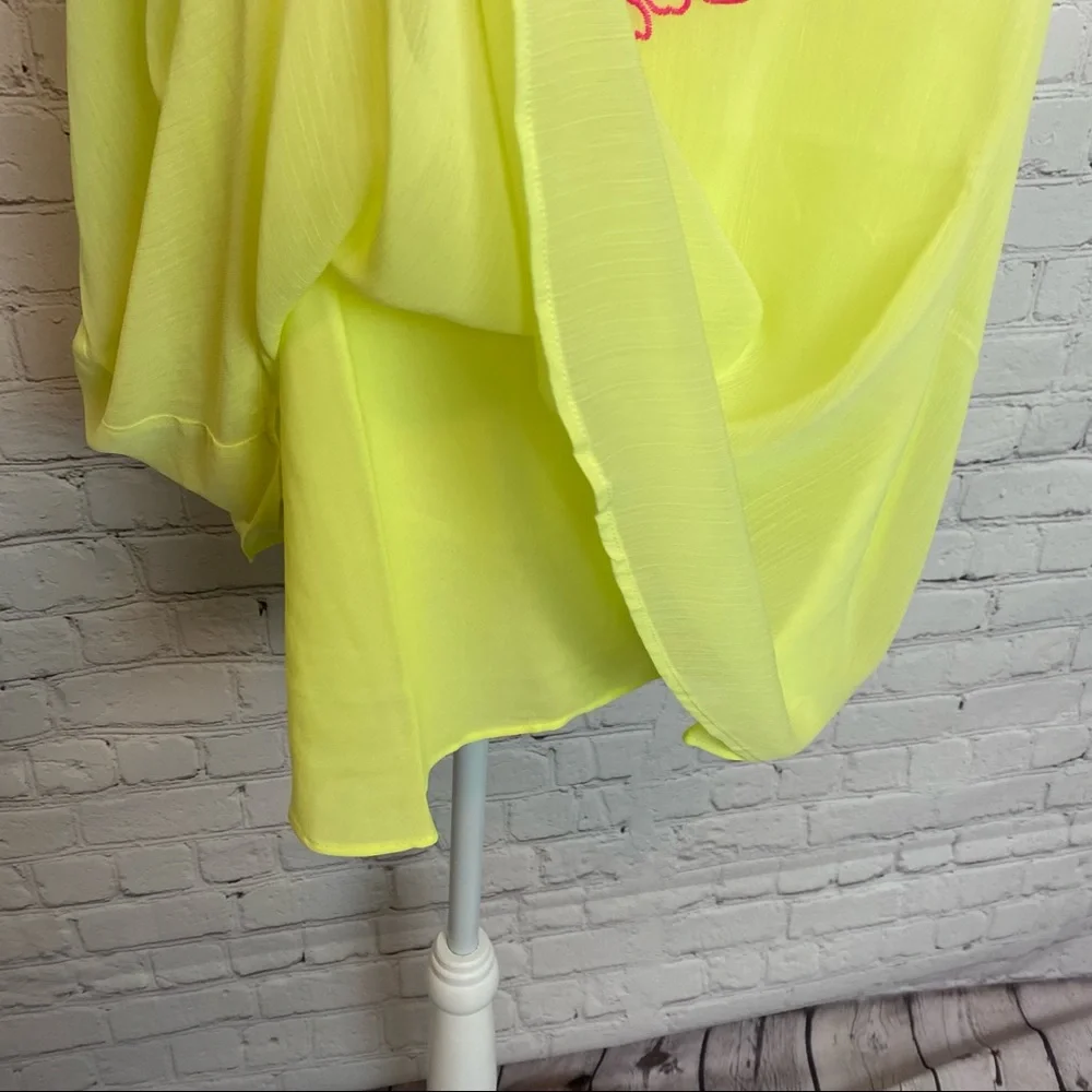 Torrid NWT Lime Green Embroidered Tank - Picture 5 of 6